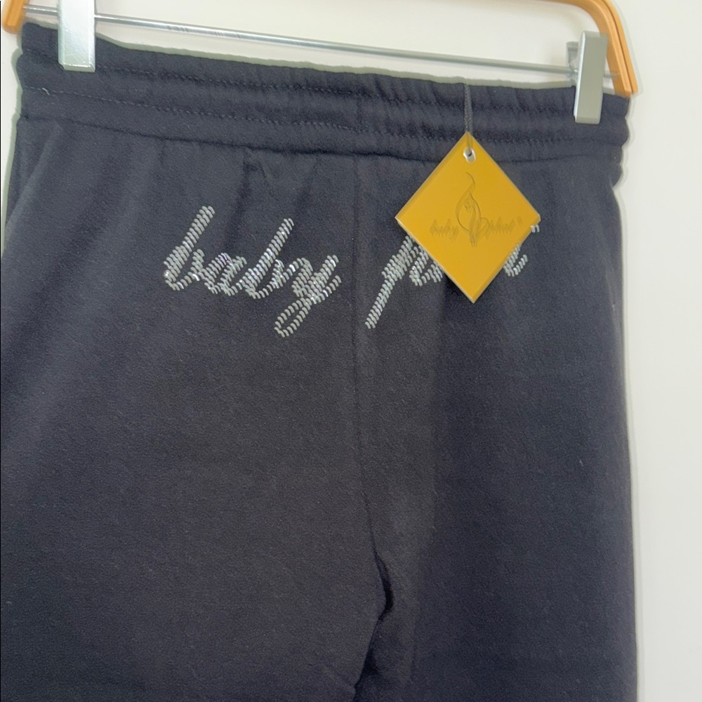 Baby Phat Black Rhinestone Logo Jogger Pants - Picture 8 of 8